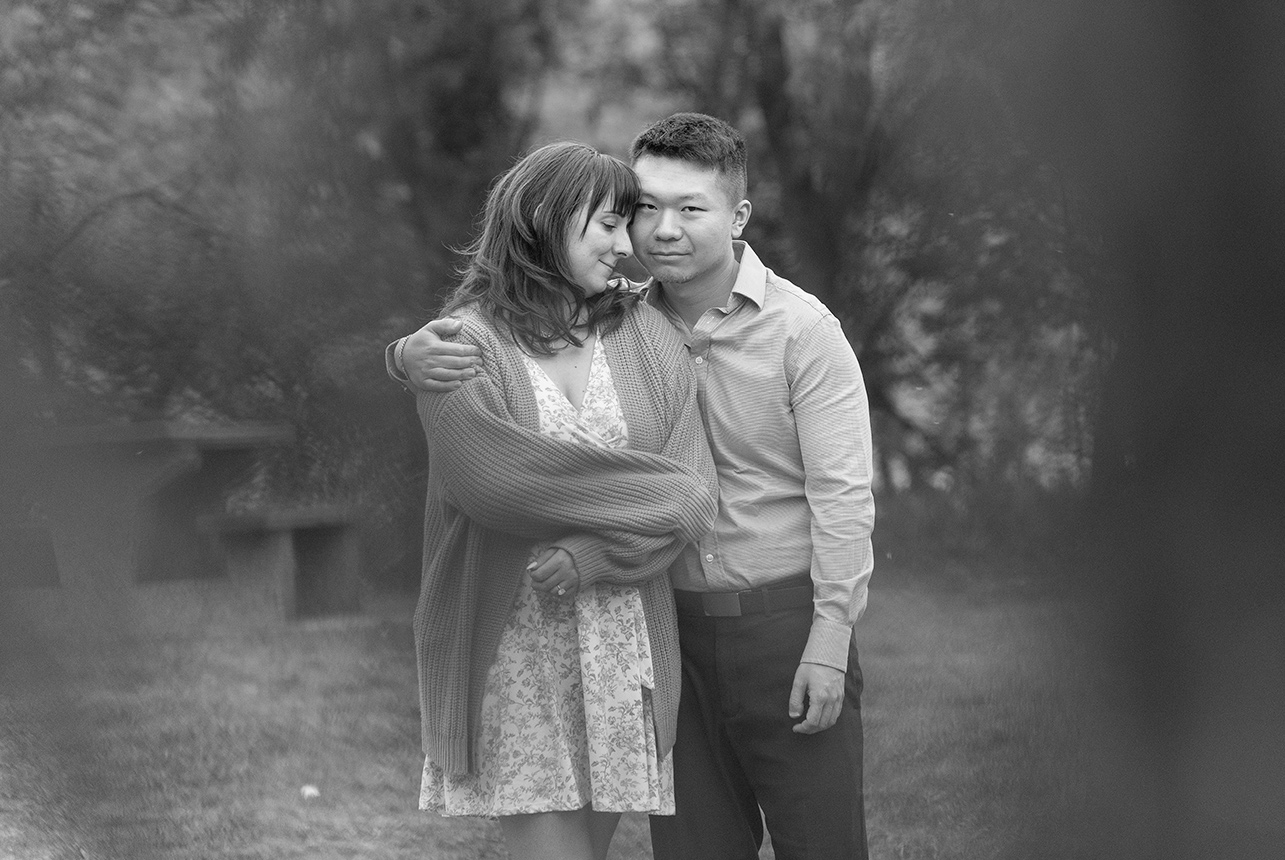 Edmonton-River-Valley-Engagement-Session-B&W