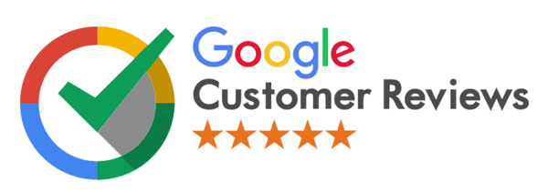 Customer review badge with five stars for Catriona Hope Photography